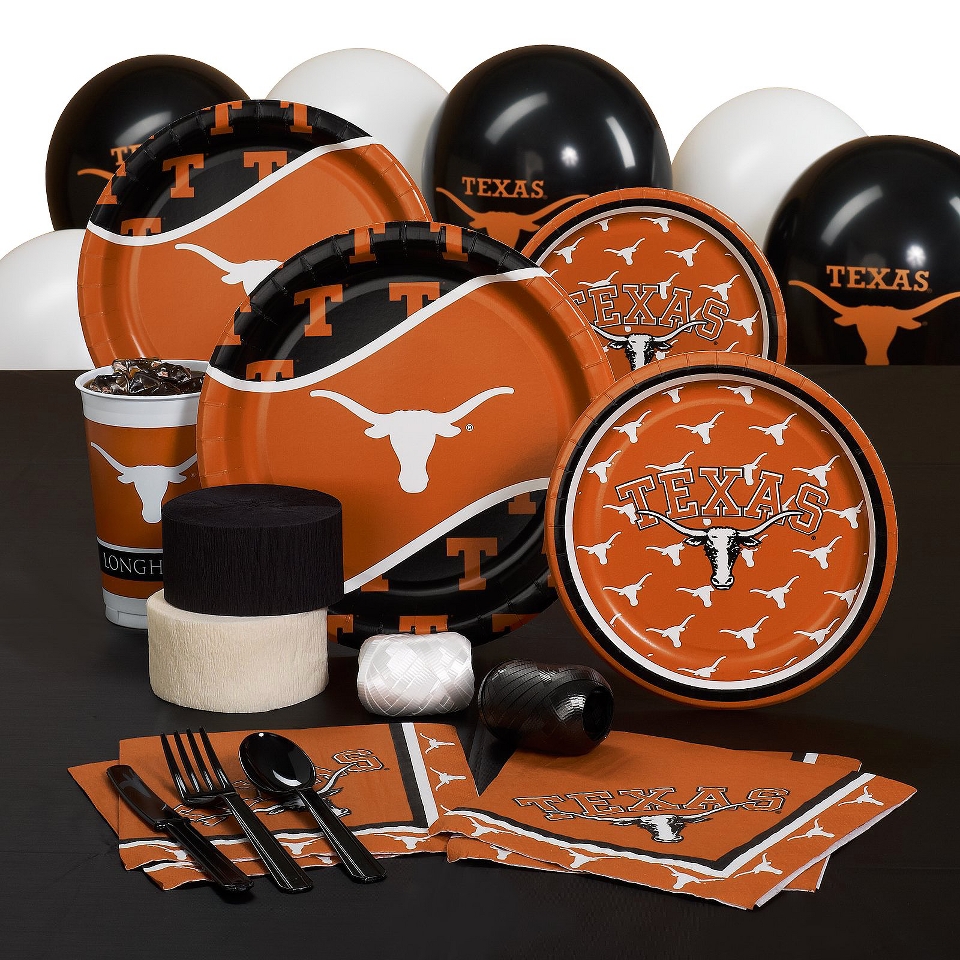 Texas Longhorns College Party Pack for 8 Guests