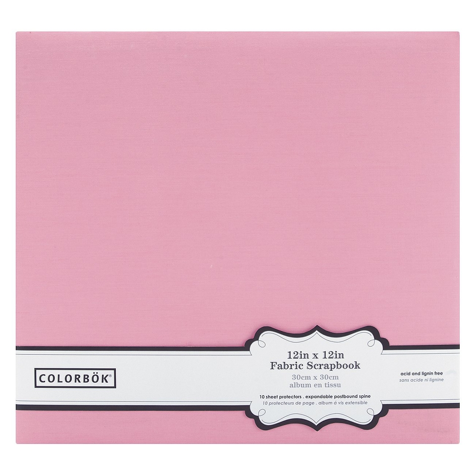Colorbok Fabric Album   Pink (12x12)