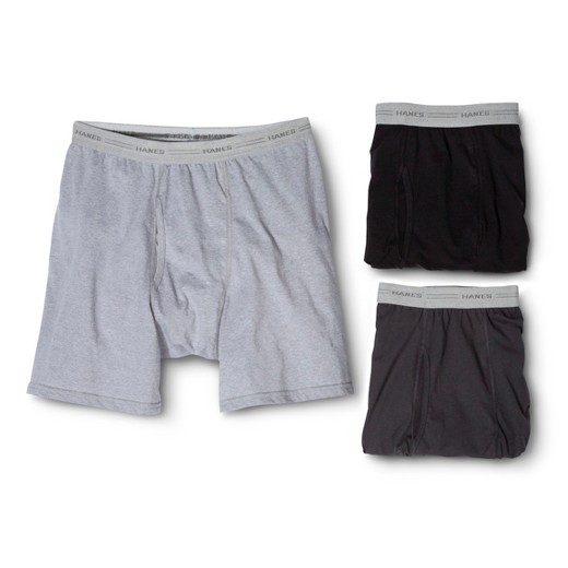 Hanes® Men's 3Pk ComfortBlend® Boxer Briefs - Assorted Colors : Target