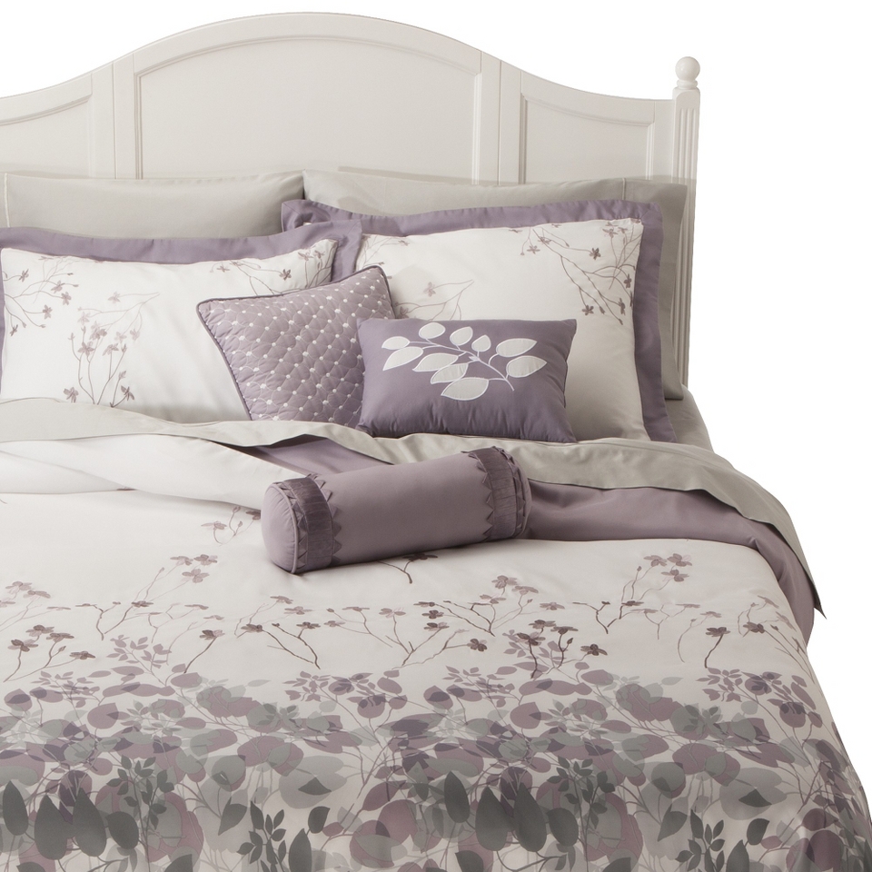 Westwood 6 Piece Floral Duvet Cover Set   Purple (King)