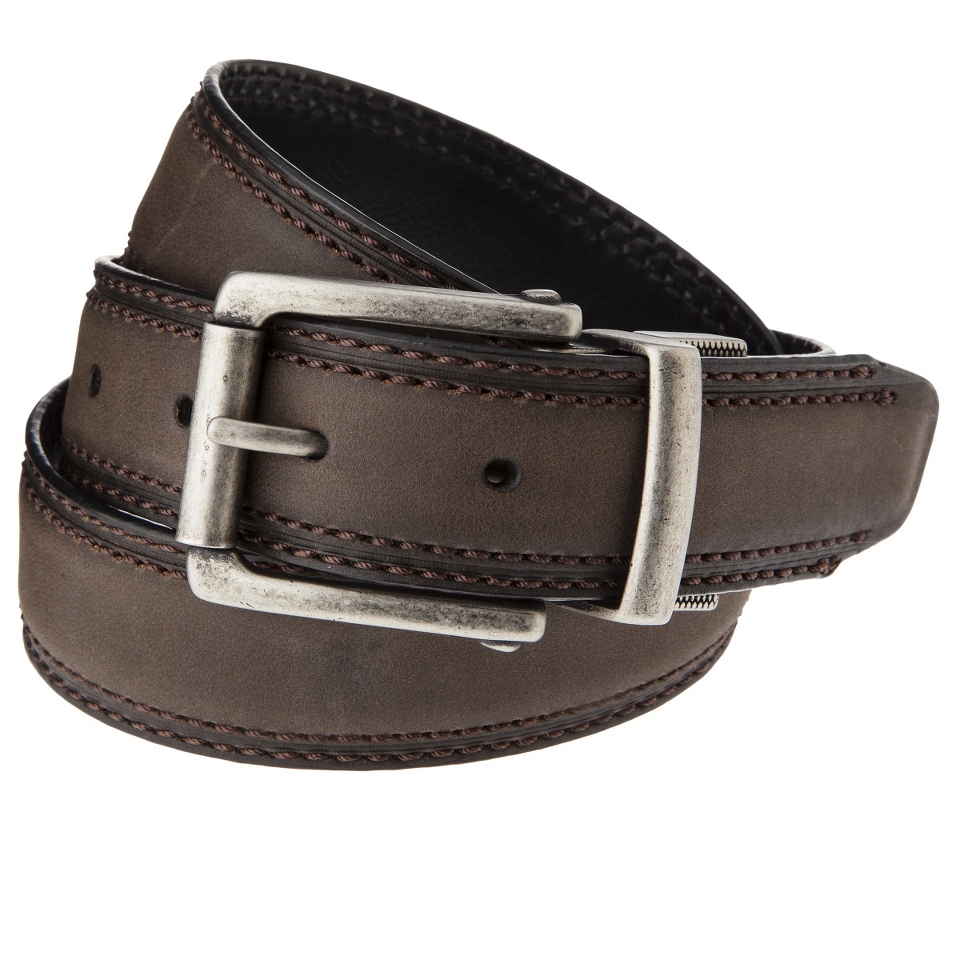 Dickies Mens Reversible Center Buckle Belt   Brown/Black L