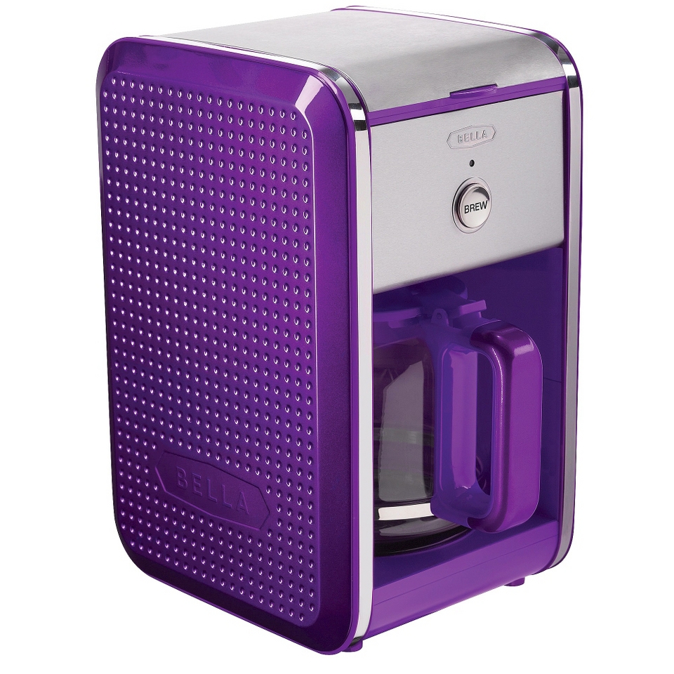 Bella Dots 12 Cup Coffee Maker   Purple