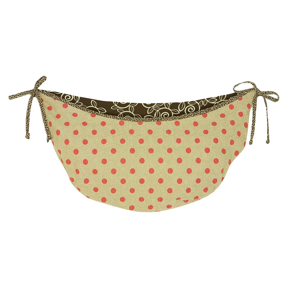 Cotton Tale Raspberry Dot Toy Bag