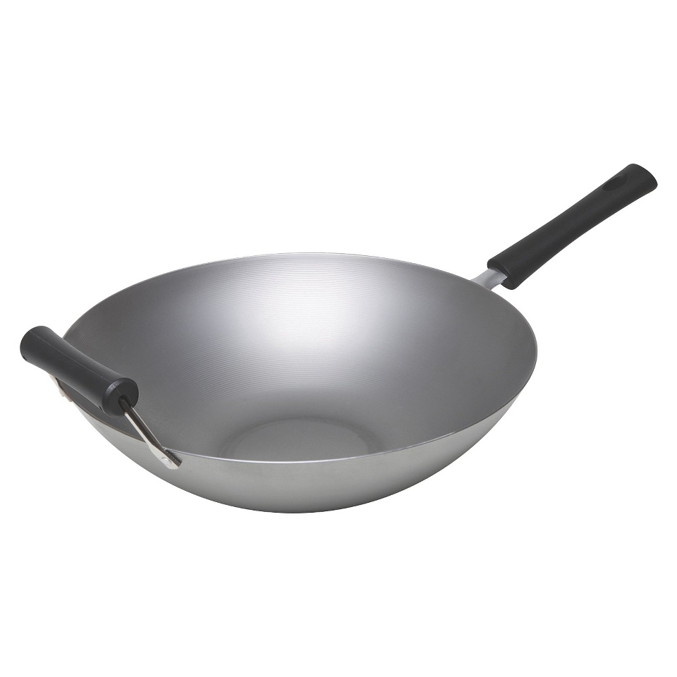 Keilen 14 Carbon Steel Wok   Gray