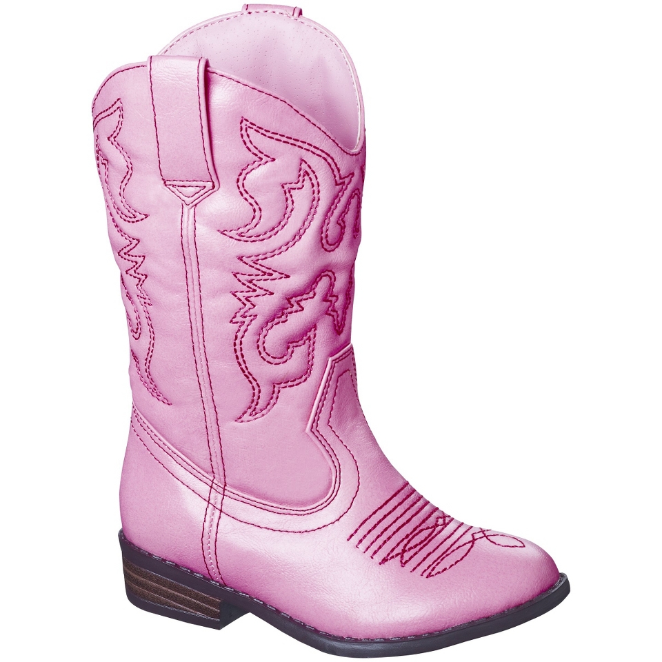 Toddler Girls Cherokee Gregoria Cowboy Boot   Pink 7