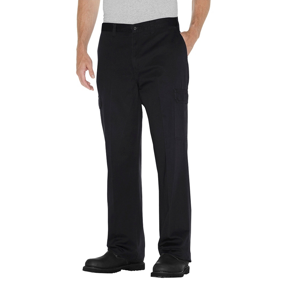 Dickies Mens Loose Fit Cargo Work Pants   Black 46x32