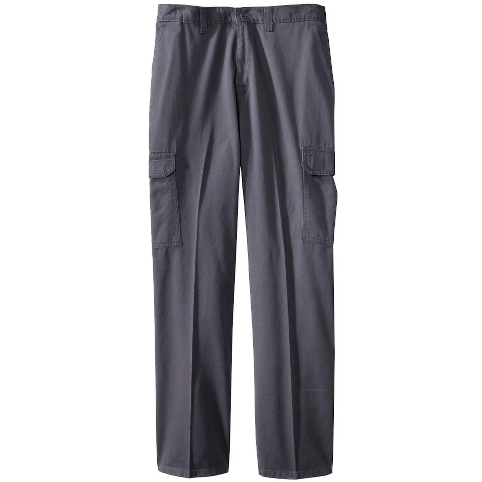 Dickies Mens Rinsed Cargo Pants   Charcoal Gray 44x32