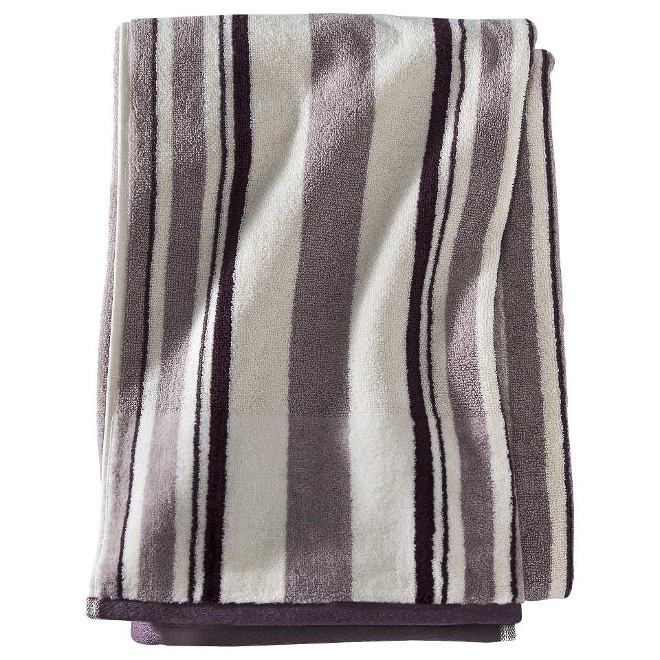 Threshold Stripe Bath Sheet   Purple