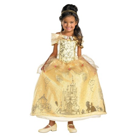 Image result for Disney Storybook Prestige Belle Costume Child