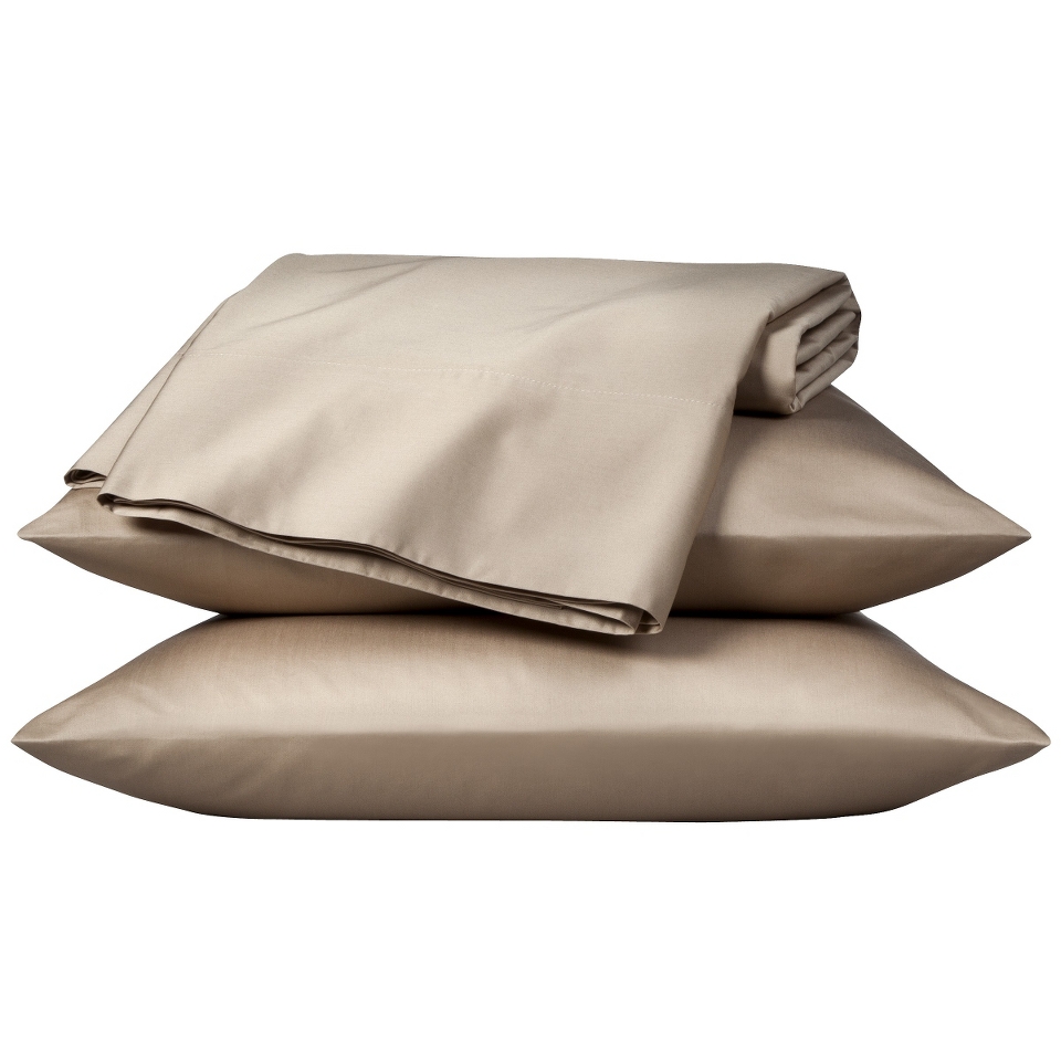 Fieldcrest Luxury 800 Thread Count Flat Sheet   Full (Taupe)