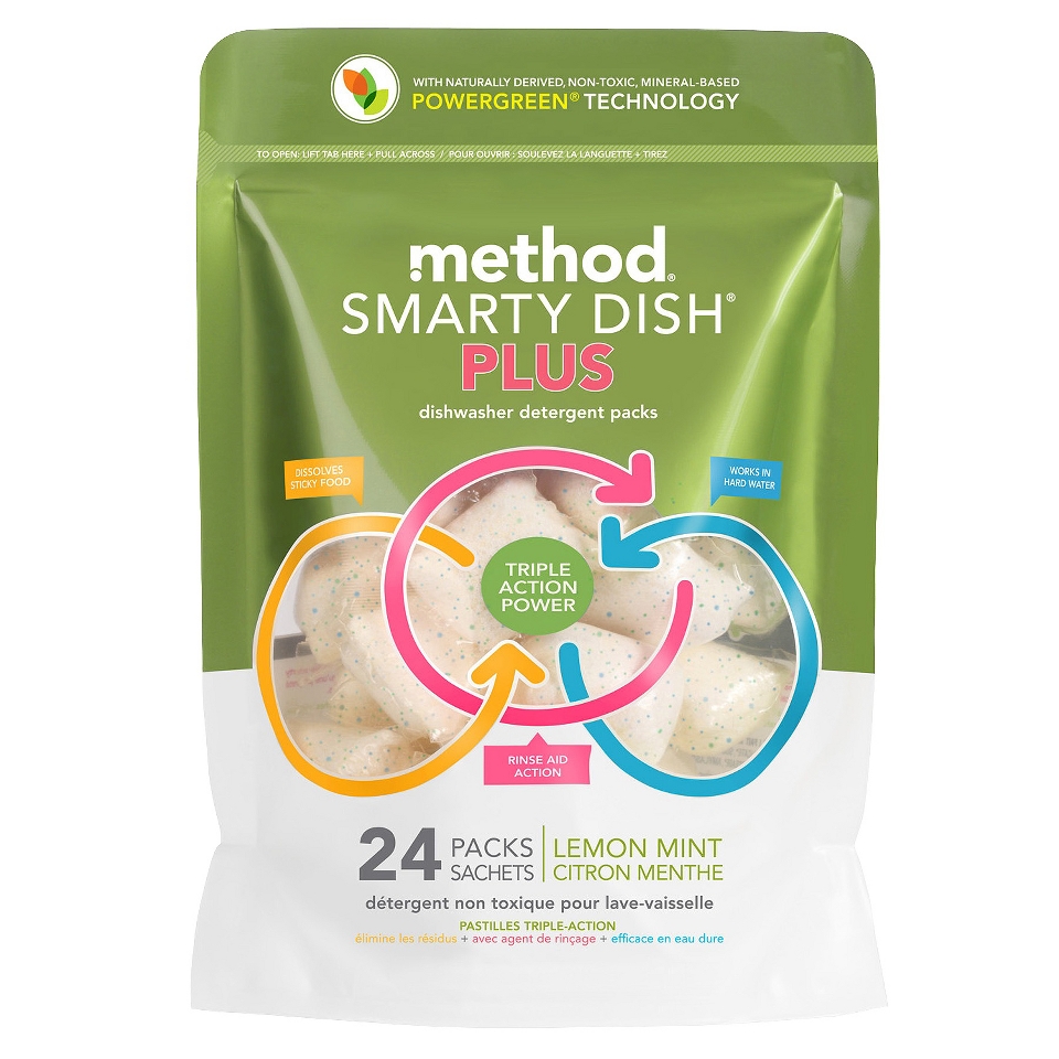 Method Lemon Mint Smarty Dish Plus 24 Ct