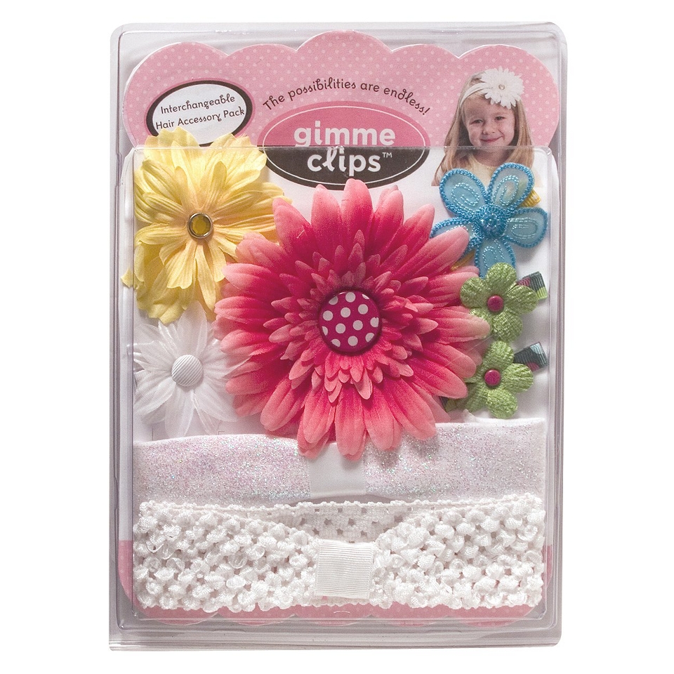 Gimme Clips Girls Flower Hair Accessories Pack   Spring Colors