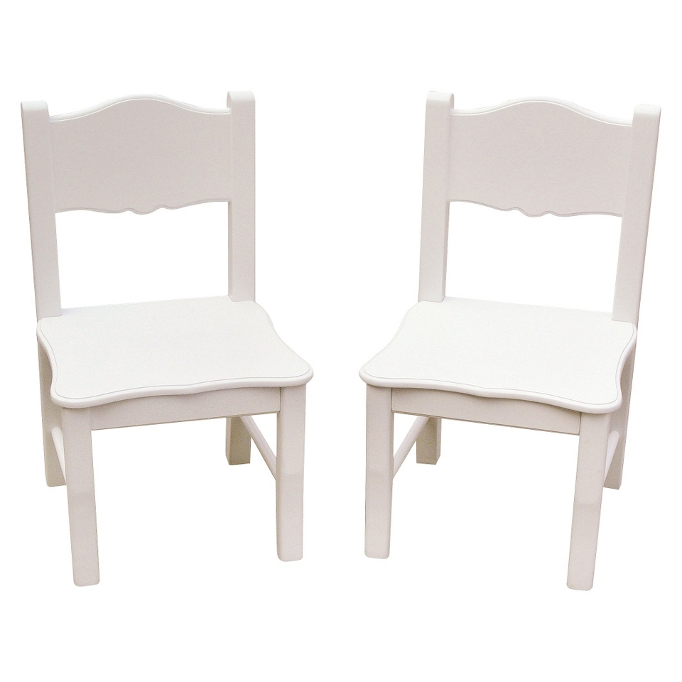 Kids Chair Set Guidecraft Classic Extra Chairs   White
