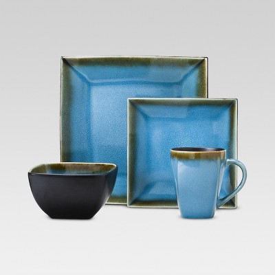 Square Elemental Ocean 16pc Dinnerware Set Threshold Target