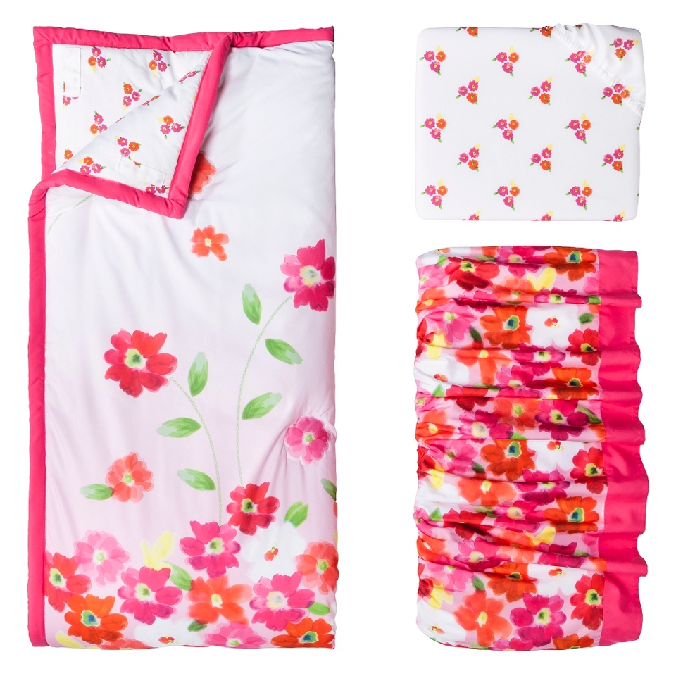 Water Lilies 3 Piece Baby Girl Bedding Set by Bananafish