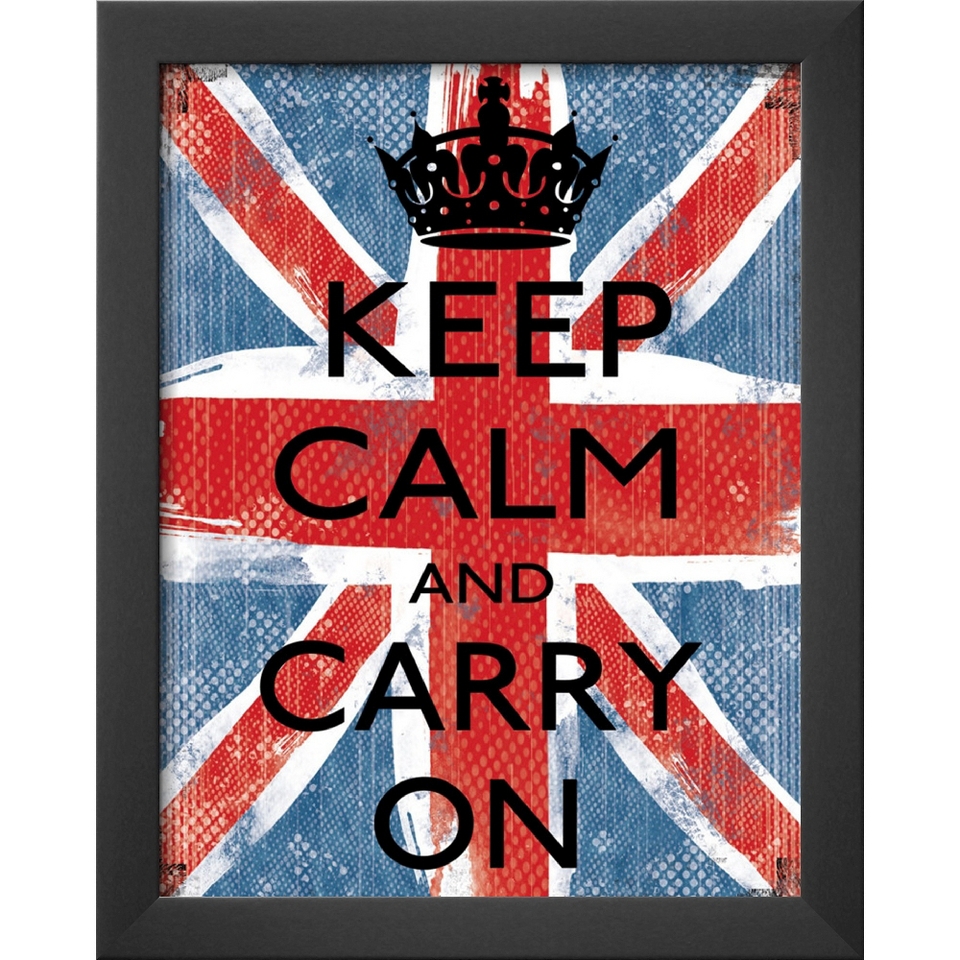 Art   Keep Calm And Carry On Framed Print