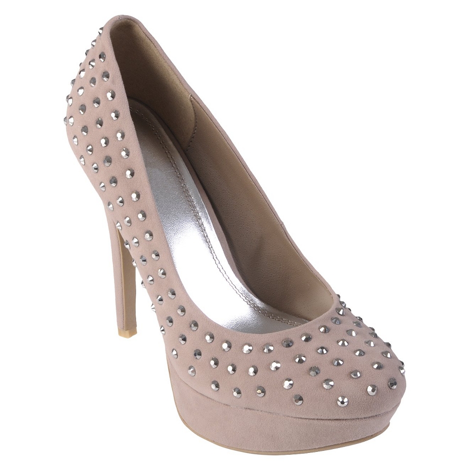 Womens Journee Collection Embellished Platform Pumps Taupe  8.5