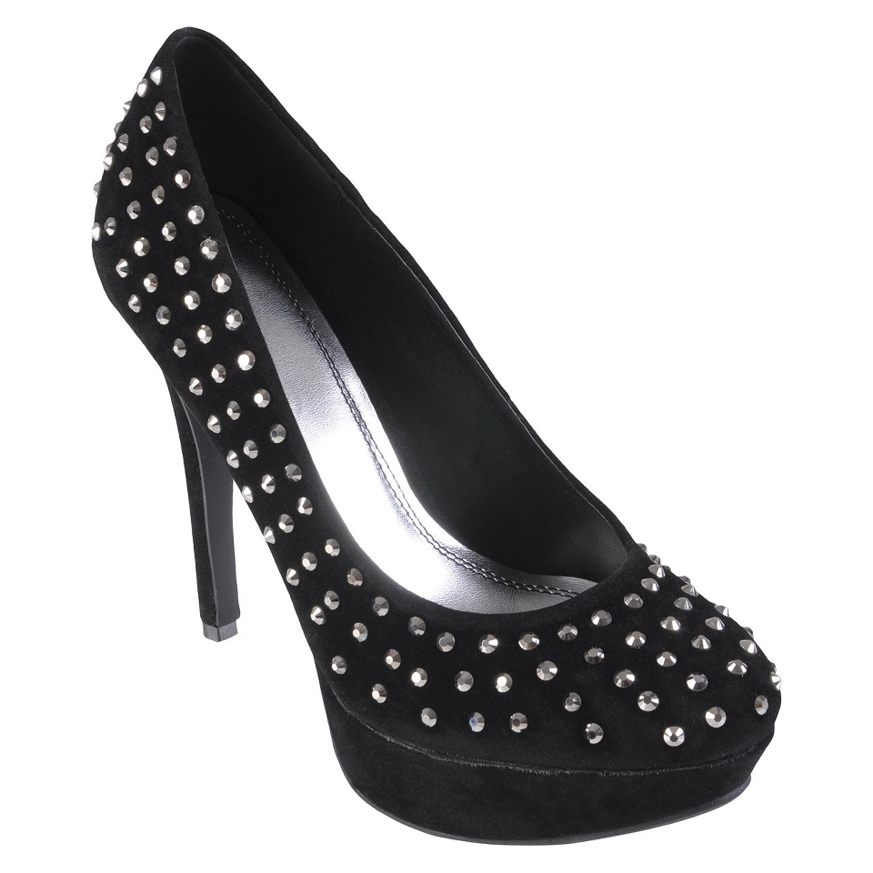 Womens Journee Collection Embellished Platform Pumps Black  6