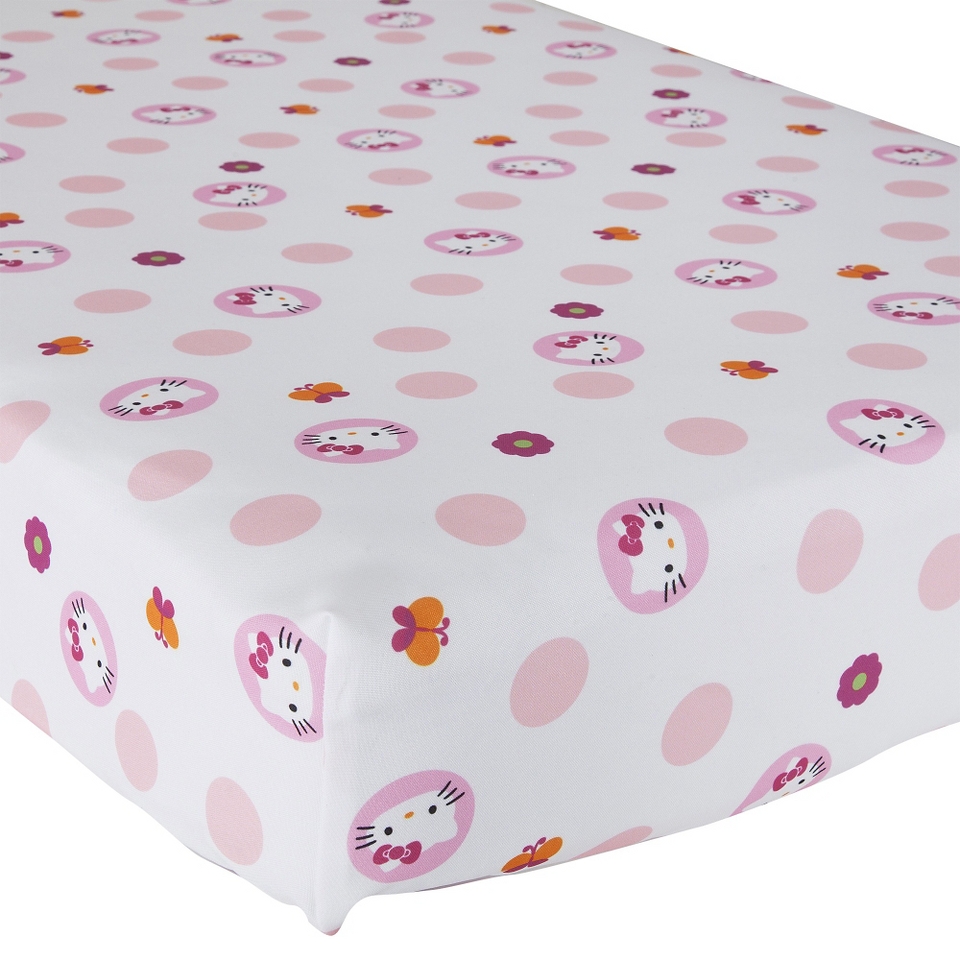 Hello Kitty Garden Crib Fitted Sheet