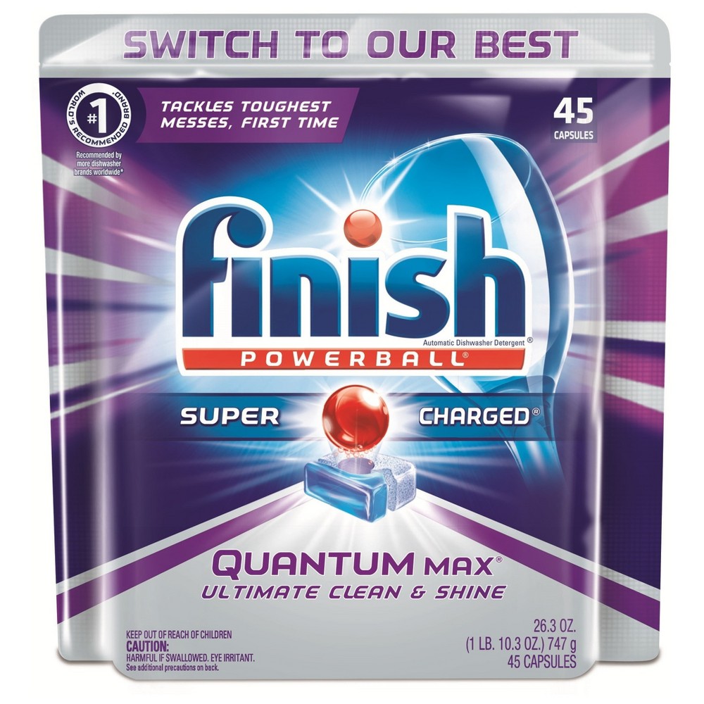 UPC 051700816897 product image for Finish Quantum Power Gel Dishwasher Detergent 45 ct | upcitemdb.com