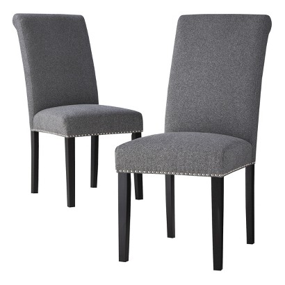 Skyline Dining Chair Avington Nailhead Dining Chair Smoke Set of 2