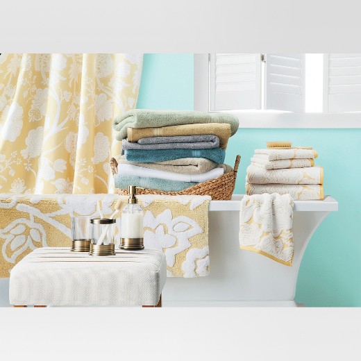 Textured Floral Bath Towels Threshold Target