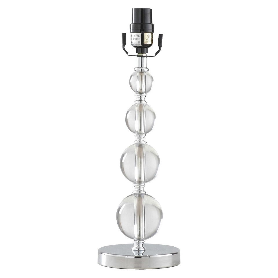 Threshold Acrylic Stacked Ball Lamp Base   Clear Medium (Includes CFL Bulb)