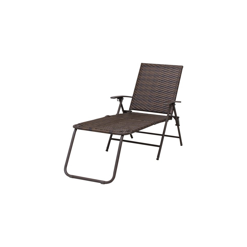 Threshold Rolston Wicker Patio Folding Chaise Lounge