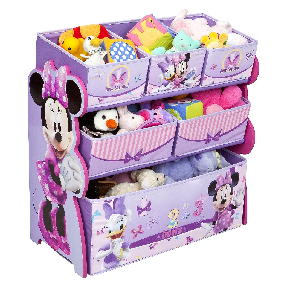 Kids Storage Unit Delta Childrens Products Multi Bin Toy Organizer   Minnie