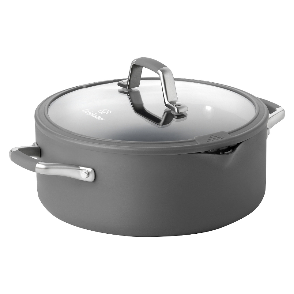 Calphalon Kitchen Essentials Easy System 5 Quart Dutch Oven   Gray