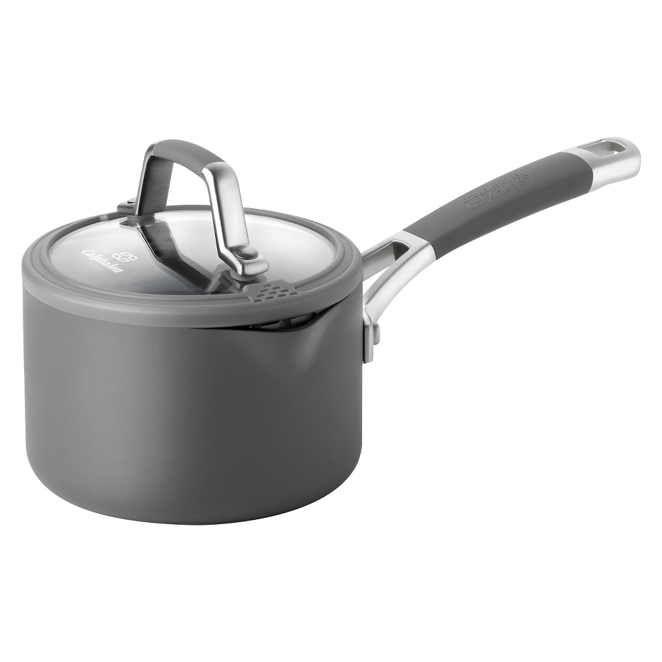 Calphalon Kitchen Essentials Easy System 1.5 Quart Sauce Pan   Gray