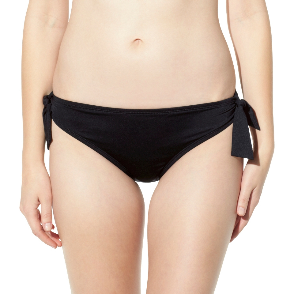 Mossimo Womens Mix and Match Mock Tie Swim Bottom  Black S