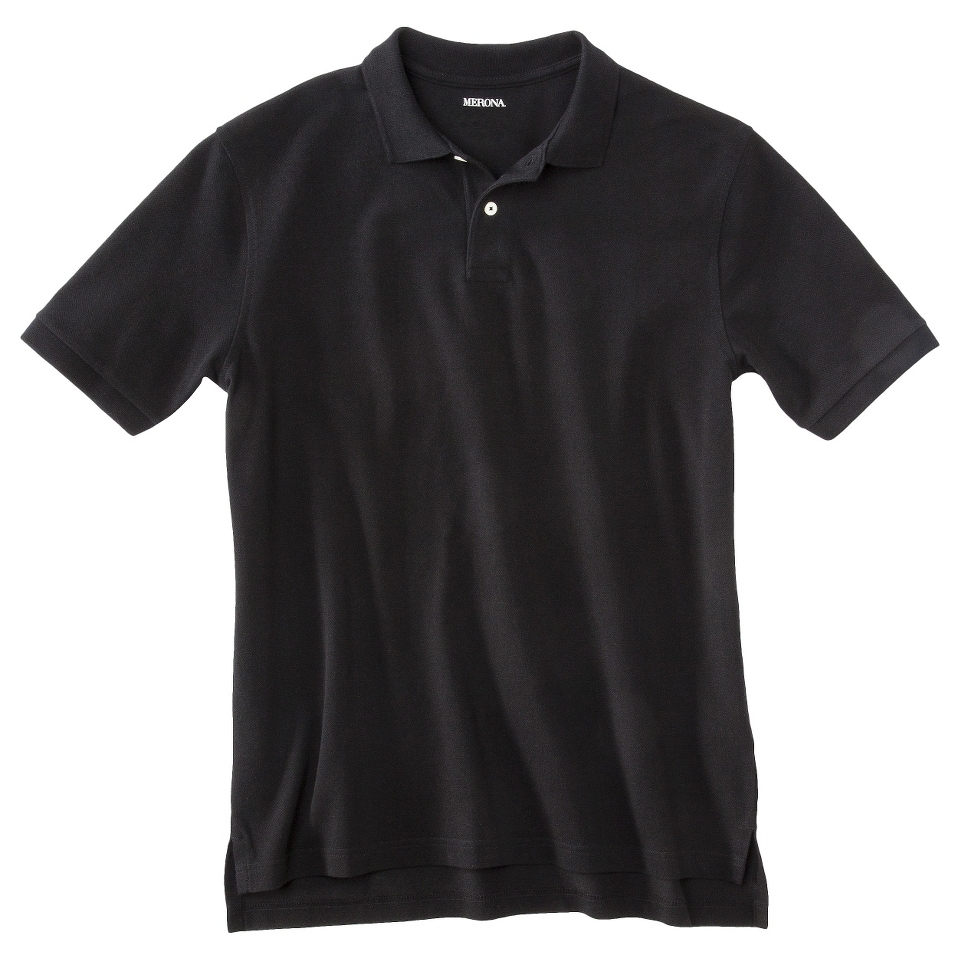 Mens Classic Fit Polo Shirt Ebony Black XXLT