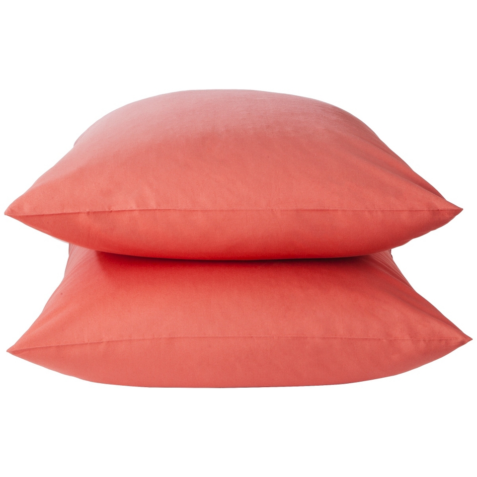 Threshold Ultra Soft 300 Thread Count Pillowcase Set   Coral (Standard)