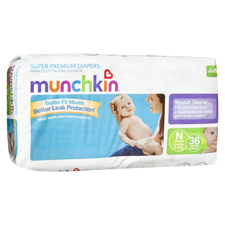 MunchkinDisposableDiapers 4 pack   Size 0 (144 Count)