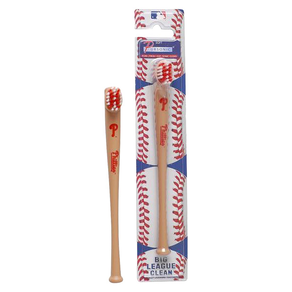 Pursonic Officially Licensed MLB Baseball Bat Team Toothbrushes   Philadelphia