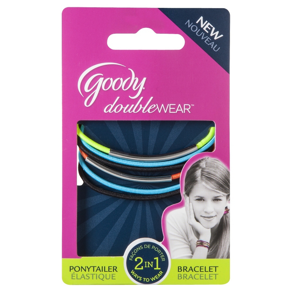 Goody Double Wear 2 in 1 Ponytailer and Bracelete Multi Color with Silver Accent