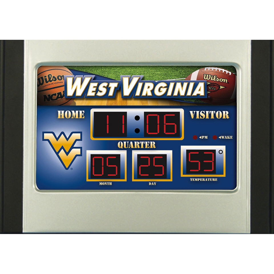 Team Sports America West Virginia Scoreboard Desk Clock