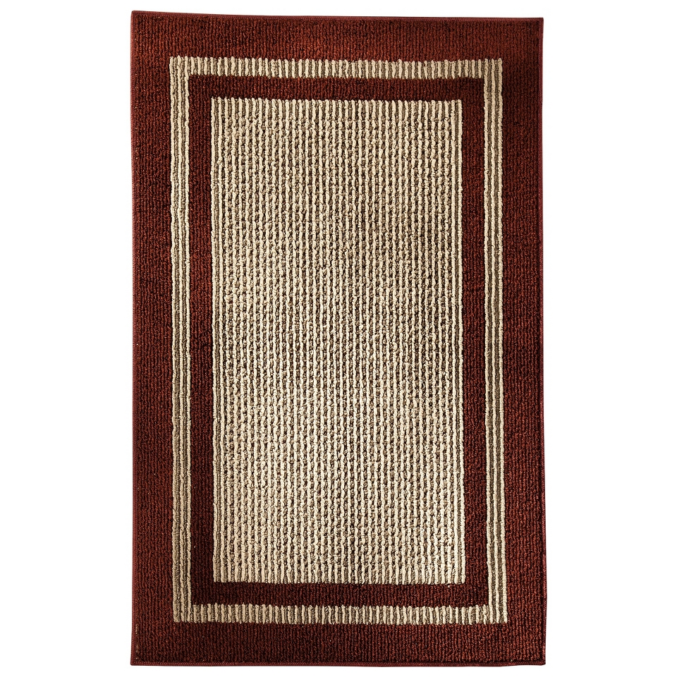 Mohawk Home Sisal Accent Rug   Red (26x310)