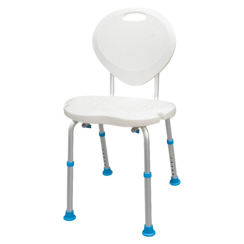 AquaSense Adjustable Bath and Shower Chair with Non Slip Comfort Seat and