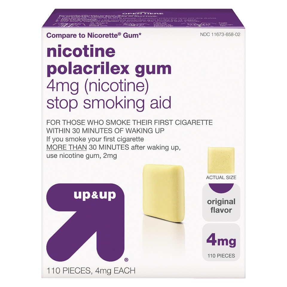 Up & Up Nicotine Gum 4mg 110ct Original