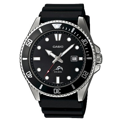 Men s Casio Dive Style Watch Black MDV106 1A Target