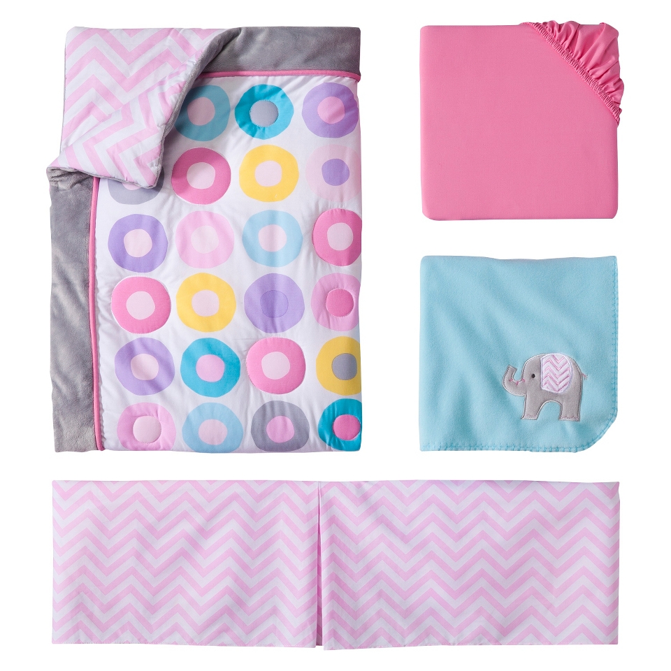 Geo Girl 4 Piece Crib Baby Bedding Set by Circo