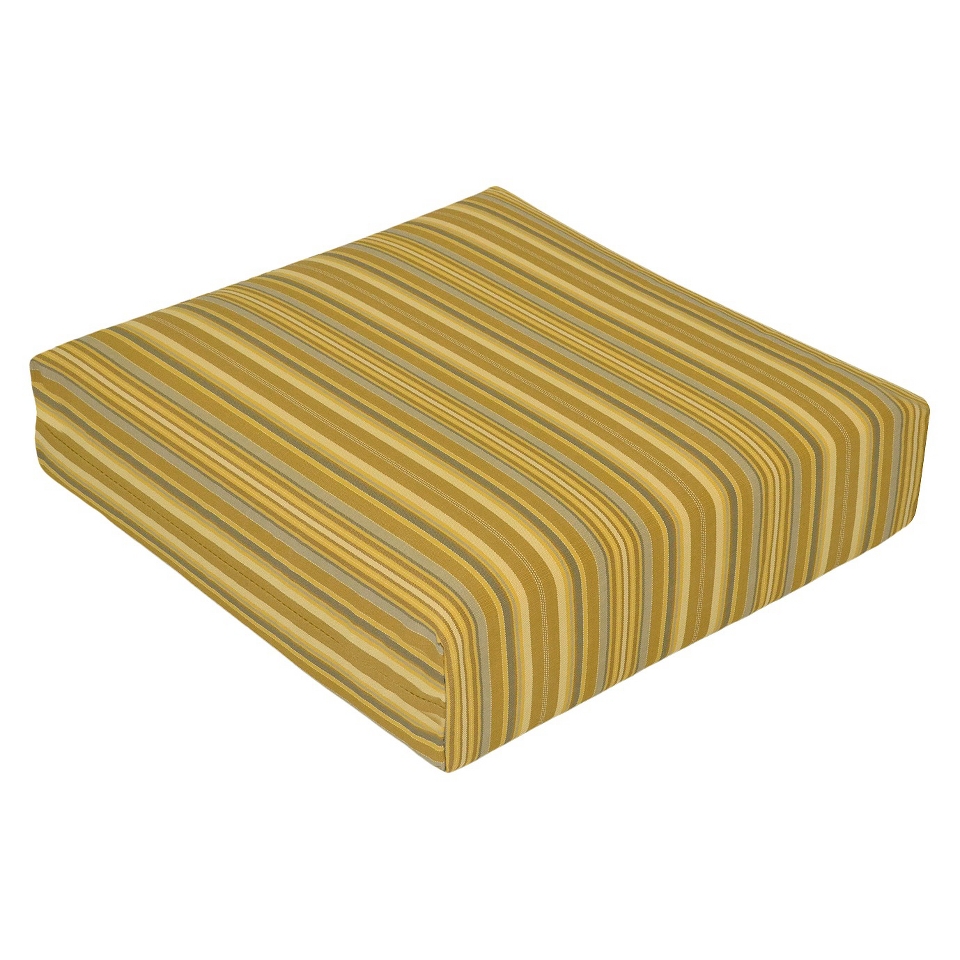 Threshold Outdoor Deep Seating Cushion   Yellow Stripe