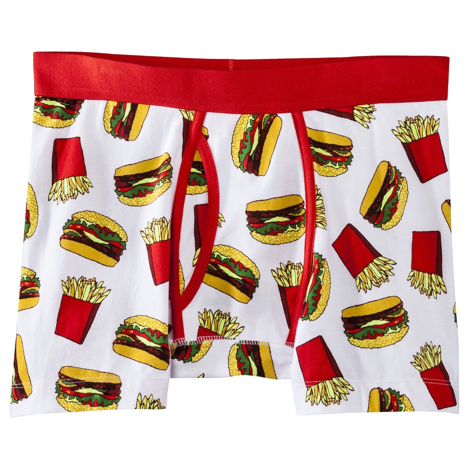 Mossimo Supply Co. Mens 1pk Boxer Briefs   Burgers n Fries   XL