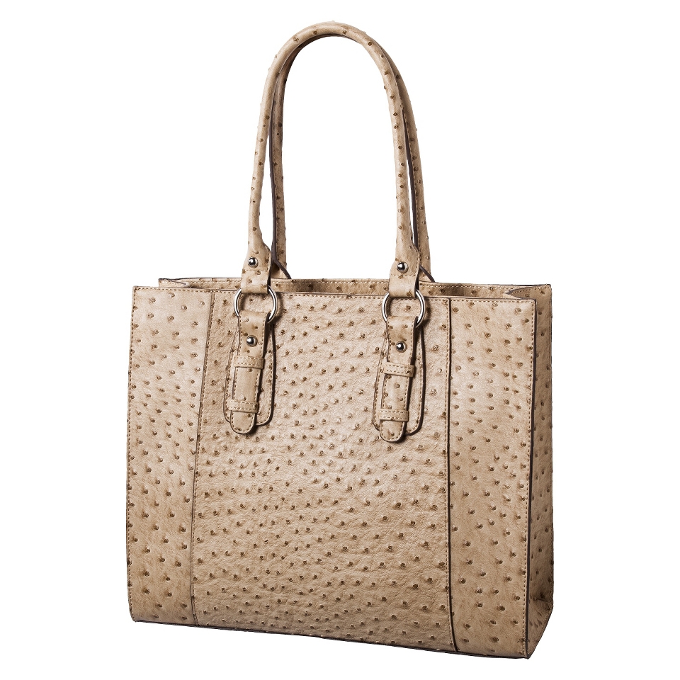 Merona Ostrich Tote Bag   Tan/Natural