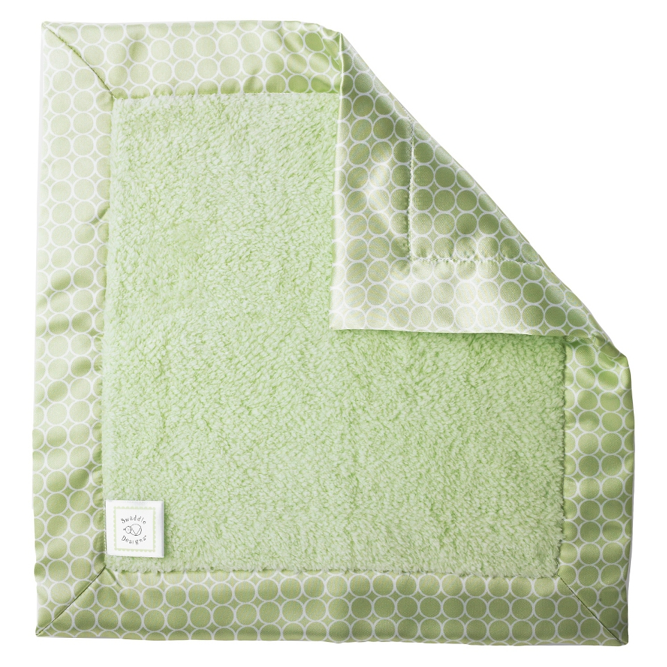 Swaddle Designs Fuzzy Baby Lovie & Mini Mod Satin   Kiwi