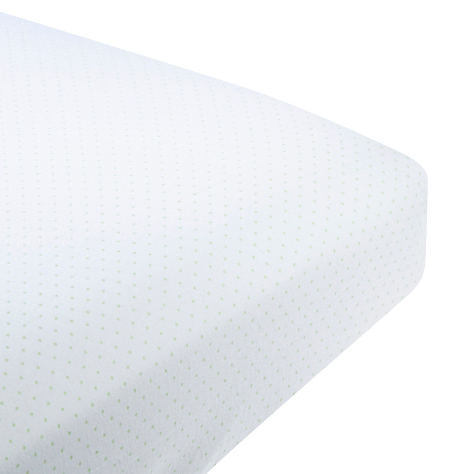 Swaddle Designs Fitted Crib Sheet   Kiwi Polka Dots