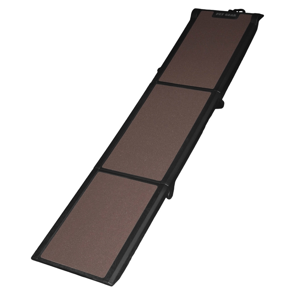 PET GEAR Chocolate/Black Travel Lite Tri Fold Pet Ramp