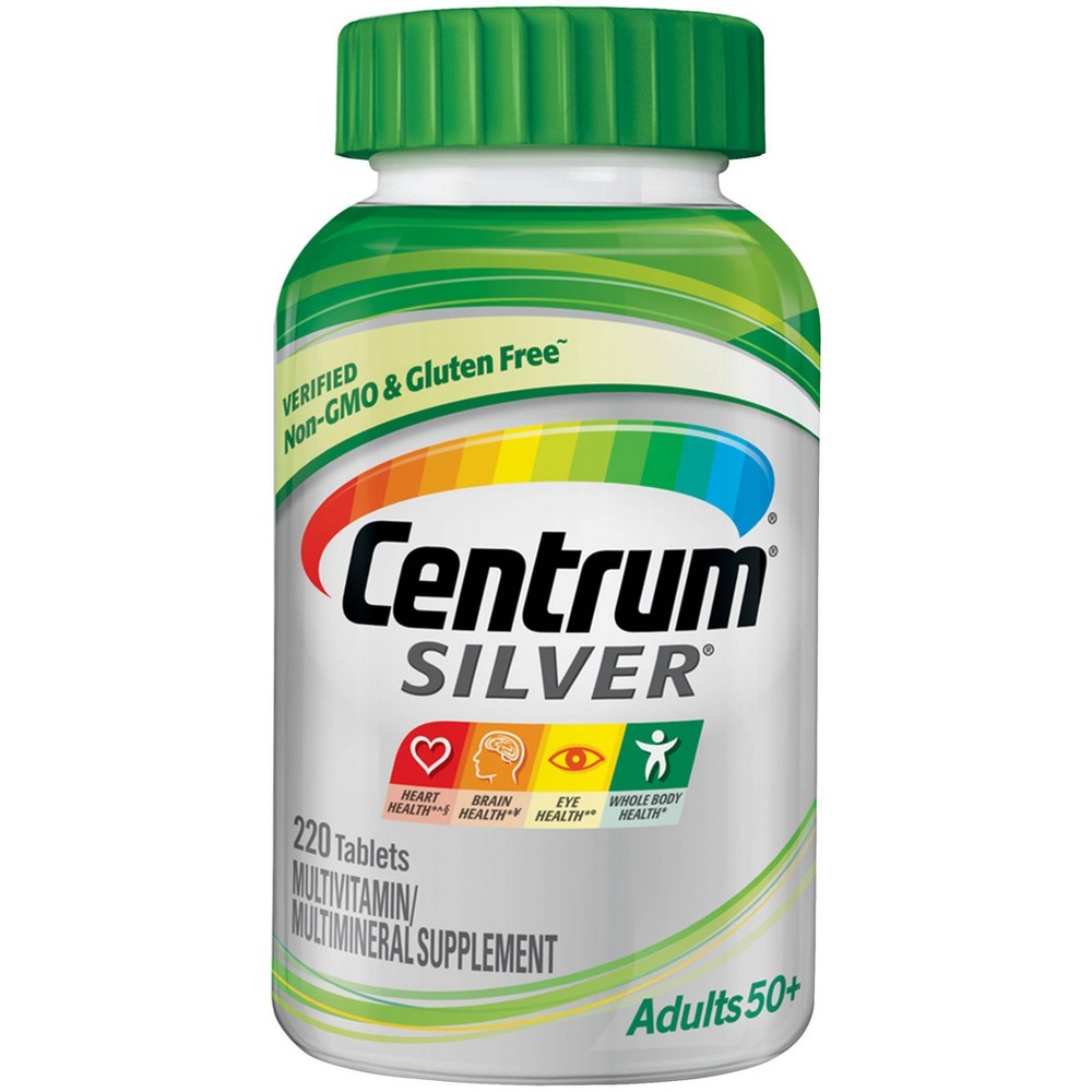 Centrum Silver Adults 50+ Multivitamin / Multimineral Dietary Supplement Tablets - 220ct